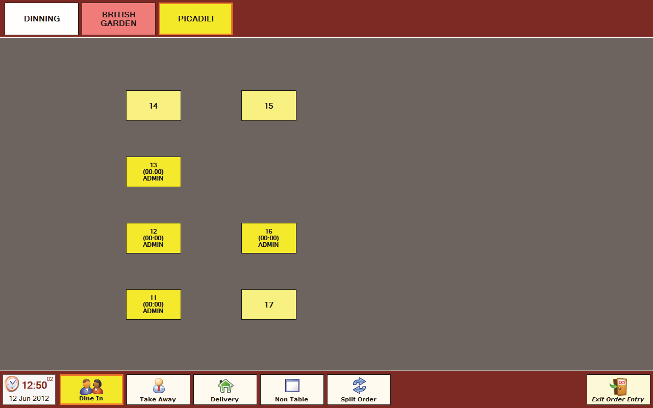 Table Layout POS