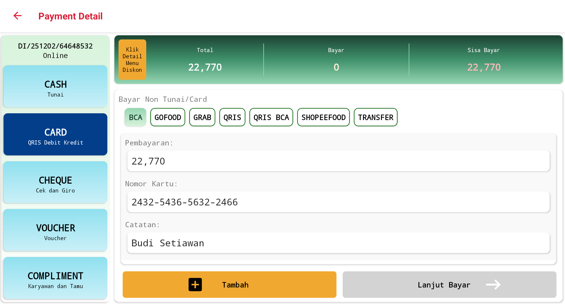 E-Wallet Pembayaran Non Tunai