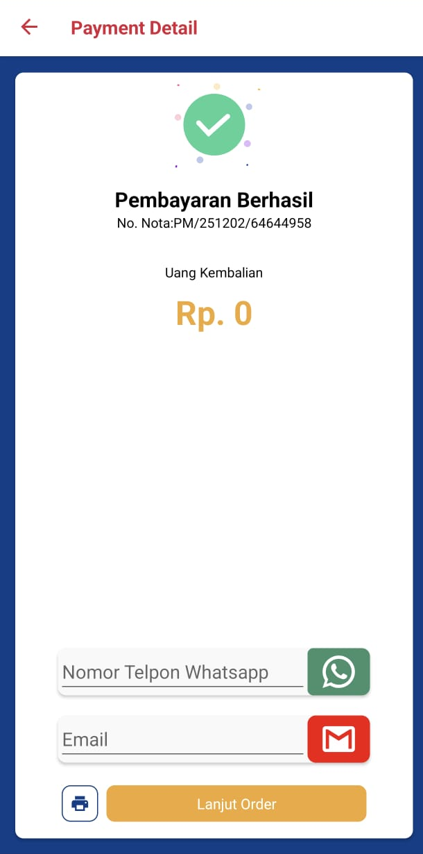 E-Receipt WhatsApp Email